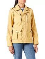 Kurtki damskie - Desigual Damska kurtka Chaq_amar Faux Leather, żółty, XS - miniaturka - grafika 1