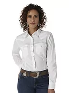Bluzki damskie - Wrangler Bluzka damska, biały, M - miniaturka - grafika 1