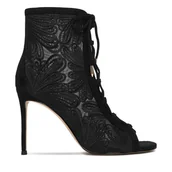 Botki damskie - Botki Eva Minge EO-SASHA-LT18006-205 Czarny - miniaturka - grafika 1