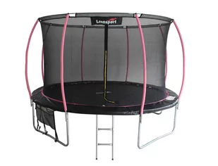 Trampolina LEAN Sport Max 12ft Czarno-Różowa - Trampoliny - miniaturka - grafika 1
