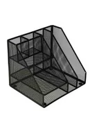 Przyborniki na biurko - Organizer przybornik na biurko biurkowy duży A4 metalowy 7 komór - miniaturka - grafika 1