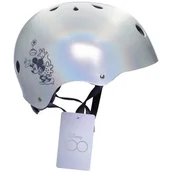 Kaski rowerowe - Kask rowerowy DISNEY Minnie Holo D100 Srebrny dla Dzieci (rozmiar L) - miniaturka - grafika 1