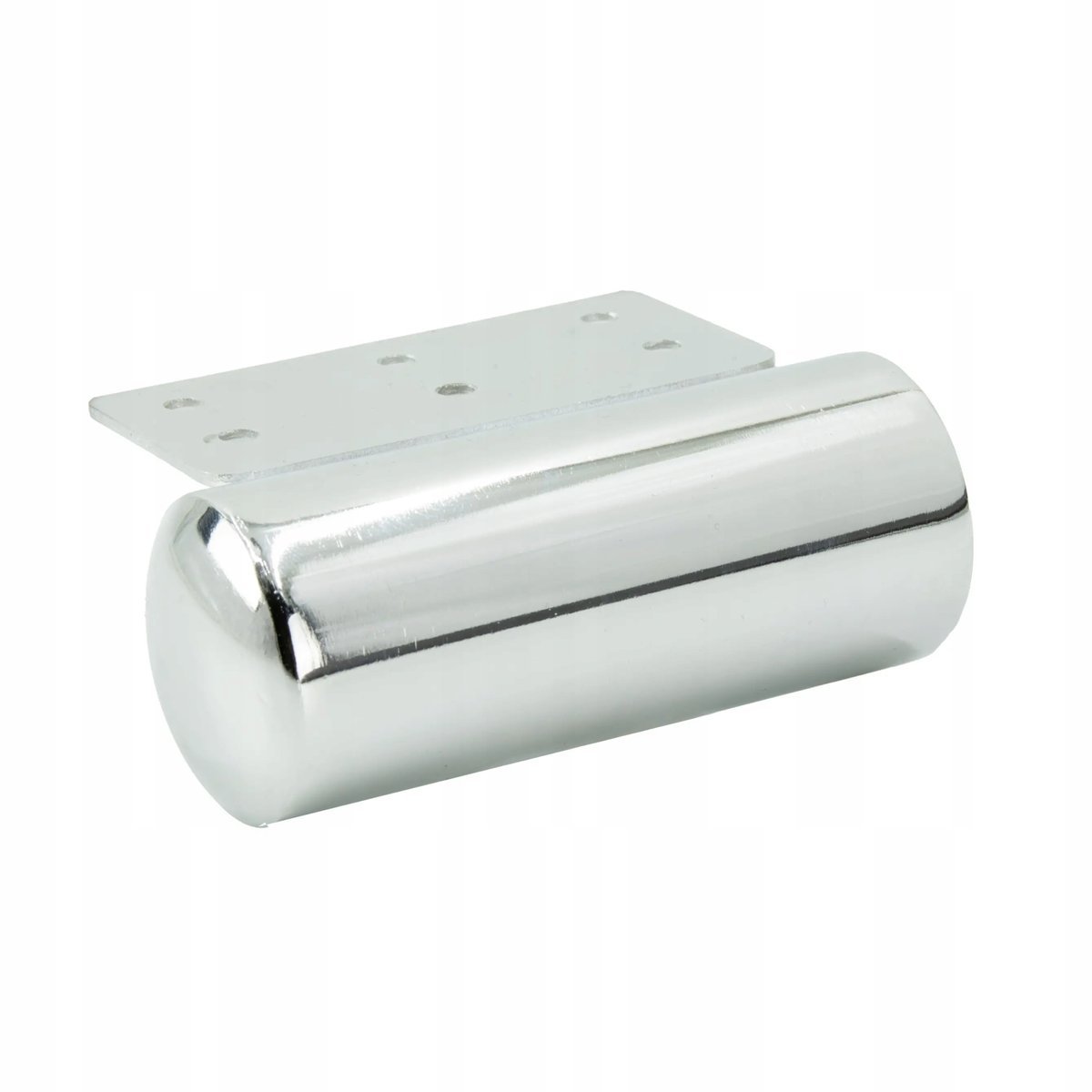 Noga meblowa Baryłka srebrny chrom fi 40 dł 100 mm okrągła metalowa stopka