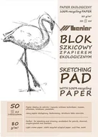Akcesoria kreślarskie - Leniar Leniar Blok szkicowy z eko papierem A5/50k 90890 - miniaturka - grafika 1