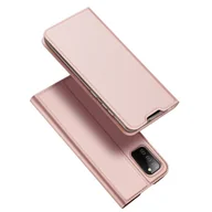 Etui i futerały do telefonów - Dux Ducis Skin Pro kabura etui pokrowiec z klapką Samsung Galaxy A02s EU różowy - miniaturka - grafika 1