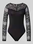 Body - Body o kroju regular fit z koronkowymi rękawami model ‘SINNA’ - miniaturka - grafika 1