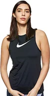 Koszulki i topy damskie - Nike W NP Tank Essential SWOOSH Top, Black/(White), 2XL - miniaturka - grafika 1