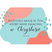 Magnesy - SZARON Magnes na lodówkę - Wszystko mogę w tym łaty - Szaron - miniaturka - grafika 1