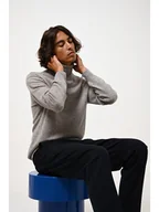 Swetry męskie - AUTHENTIC CASHMERE Kaszmirowy golf "Bange" w kolorze szarym - miniaturka - grafika 1