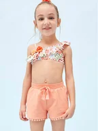 Spodenki damskie - Mayoral Szorty materiałowe 607 Pomarańczowy Regular Fit - miniaturka - grafika 1