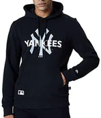 Bluzy męskie - New Era BLUZA Z KAPTUREM PO HOODY NYY NEW YORK YANKEES BLK 12195438 - miniaturka - grafika 1