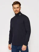 Swetry męskie - Lacoste Sweter UH2421 Granatowy Regular Fit - miniaturka - grafika 1