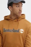 Bluzy męskie - Timberland bluza męska kolor brązowy z kapturem z nadrukiem TB0A5UKKP471 - miniaturka - grafika 1