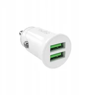 Ładowarki samochodowe - Ładowarka samochodowa Puro Pro Lite 2x USB-A 10W - biała - miniaturka - grafika 1
