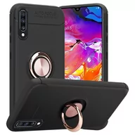 Etui i futerały do telefonów - Pokrowiec Do Samsung Galaxy A70 / A70s Etui w CZARNO - RÓŻOWE ZŁOTO TPU Silikon Obudowa Plecki Case Cover Ochronny Cadorabo - miniaturka - grafika 1