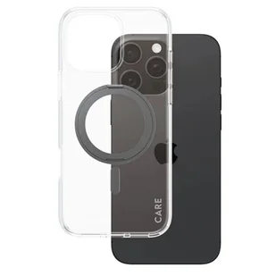 Etui PANZERGLASS Feature Kickstand MagSafe do Apple iPhone 16 Pro Max Przezroczysto-czarny - Etui i futerały do telefonów - miniaturka - grafika 1