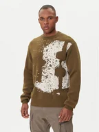 Swetry męskie - G-Star Raw Sweter Sprayed 89 D27772-D488 Zielony Relaxed Fit - miniaturka - grafika 1