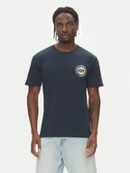 Koszulki męskie - Quiksilver T-Shirt Circle Back Ss EQYZT08054 Granatowy Regular Fit - miniaturka - grafika 1