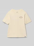 Koszulki dla chłopców - T-shirt z nadrukiem z logo - miniaturka - grafika 1