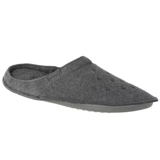 Kapcie męskie - Kapcie Crocs Classic Slipper M 203600-00Q szare - grafika 1