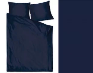 Pościel satynowa 140x200 Bielbaw Jednobarwna Denim - Pościel - miniaturka - grafika 1