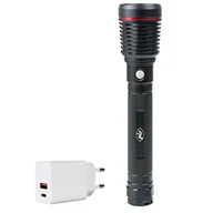 Latarki - PNI Pakiet aluminiowa latarka Adventure F420 z diodami LED 10 W, 1000lm, do 420m, 8000 mAh, QC3.0, PD3.0 - miniaturka - grafika 1