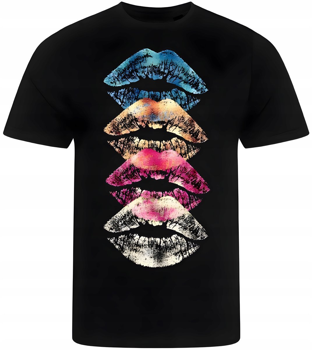 KOSZULKA MĘSKA NADRUK MODNA KISS PREZENT PREMIUM 3XL