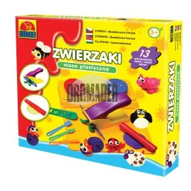 Dromader Masa plasyczna Zwierzaki 438631 - Zabawki kreatywne - miniaturka - grafika 1