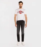 Spodnie męskie - Jeansy męskie comfort slim DENZEL 2703 BLACK USED-28\32 - miniaturka - grafika 1
