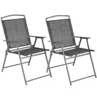 Meble ogrodowe - KRZESŁA OGRODOWE SKŁADANE SYDNEY 55X68X91CM ZESTAW 2 SZT. - miniaturka - grafika 1