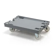 Wózki magazynowe - B2B Partner Plastikowy wózek na skrzynki 800x600 mm 980500 - miniaturka - grafika 1