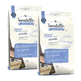 Sanabelle Adult Karma sucha Pstrąg 2x2 kg - Mokra karma dla kotów - miniaturka - grafika 1