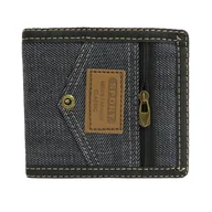 Portfele - Portfel młodzieżowy sportowy JEANS ciemny granat DH-309 - miniaturka - grafika 1