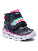 Buty dla chłopców - Skechers Kozaki Brilliant Rainbow 302669N/NVPK Granatowy - miniaturka - grafika 1