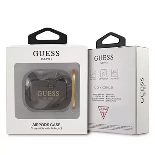 Guess GUA3UNMK AirPods 3 cover czarny/black Marble Collection - Akcesoria do słuchawek - miniaturka - grafika 3
