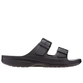 Klapki i japonki damskie - Klapki damskie Crocs Saturday Sandal 213586-001 - czarne - miniaturka - grafika 1