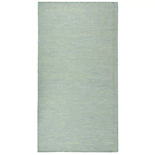 vidaXL Dywan zewnętrzny o płaskim splocie, 140x200 cm, turkusowy - Dywany zewnętrzne - miniaturka - grafika 1