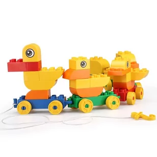 Zestaw klocków - rodzina kaczek (28 klocków) - Zabawki konstrukcyjne - miniaturka - grafika 1