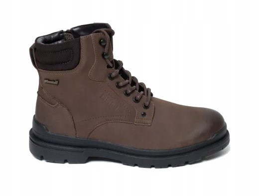 Buty Botki Męskie Big Star Brązowe Ocieplane Oo174172 Za Kostkę 43