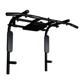 Poręcze i drążki do podciągania - Drążek 3w1+ poręcze + boks + oparcie czarny - miniaturka - grafika 1