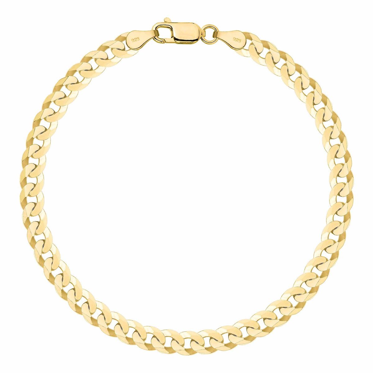 OPRAVA POZŁACANA SREBRNA BRANSOLETKA PANCERKA 925 585 - 5MM 21cm