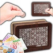 Skarbonki - Skarbonka Wykreślanka 1000 EUR – Nauka Oszczędzania, Prezent, Motywacja - miniaturka - grafika 1