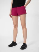 Spodenki damskie - 4F Szorty sportowe 4FSS23TSHOF175 Różowy Regular Fit - miniaturka - grafika 1