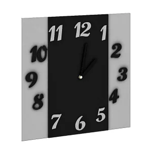 Zegar ścienny nowoczesny W1-H22 - Zegary Zegar ścienny nowoczesny W1-H22 - Zegary - miniaturka - grafika 1