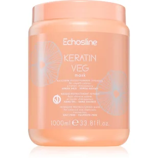 ECHOSLINE Keratin Veg Maska Do Odbudowy Włosów 1000ml - Maski do włosów - miniaturka - grafika 1