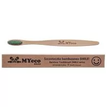 MYECOBRUSH SZCZOTECZKA DO ZĘBÓW BAMBUSOWA ORTODONTYCZNA Z WĘGLEM AKTYWNYM ZIELONO-CZARNA MIĘKKA MYECOBRUSH 5903332908608 - Szczoteczki do zębów - miniaturka - grafika 1