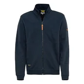 Bluzy męskie - camel active Męska bluza ze stójką, niebieski, 3XL - miniaturka - grafika 1