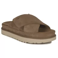 Kapcie damskie - UGG Kapcie damskie klapki W Goldenstar Cross Slide Chestnut-41 - miniaturka - grafika 1