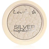 Rozświetlacze do twarzy i ciała - Lovely Lovely Silver Highlighter Rozświetlacz do Twarzy LOV-7274 - miniaturka - grafika 1