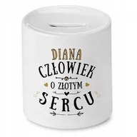 Skarbonki - Skarbonka dla Diany na Urodziny Idealny Prezent z Nadrukiem ze Zdjęciem - miniaturka - grafika 1